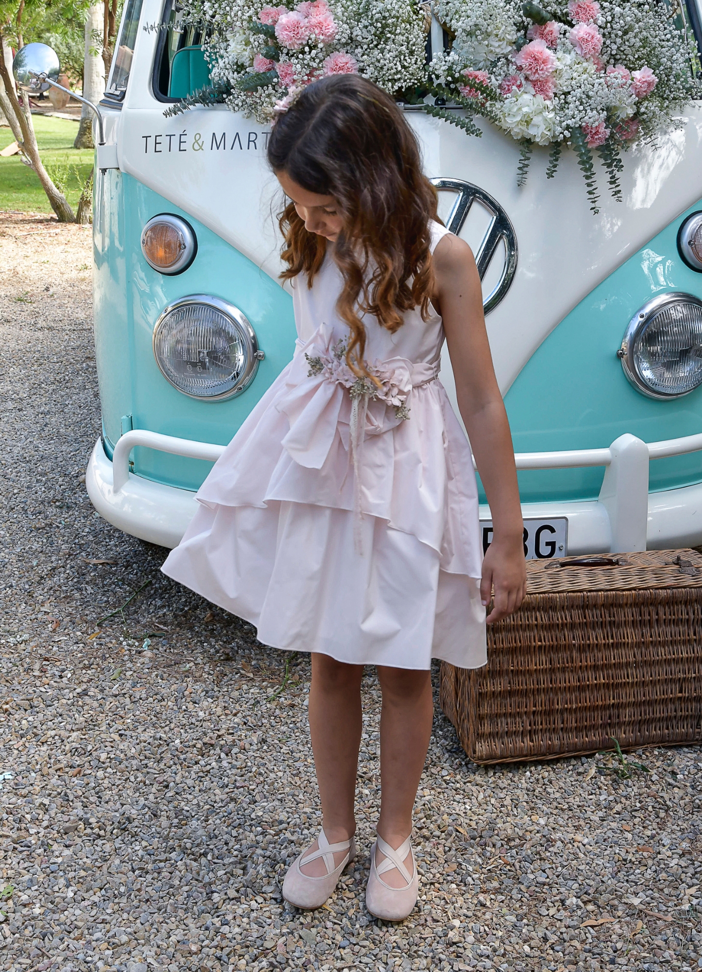 Vestido Tafeta Rosa
