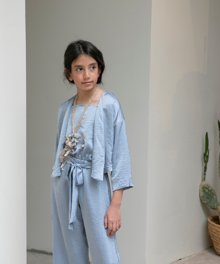 Chaqueta fluida Azul